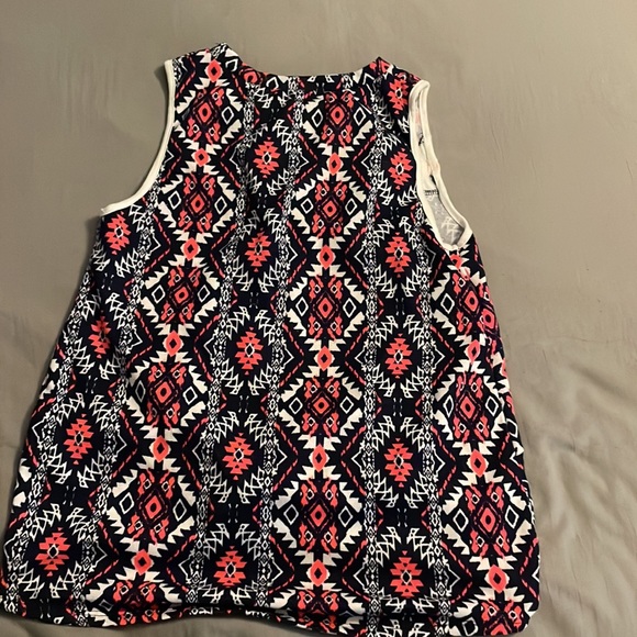 Boutique Tank with Aztec Print - Picture 2 of 2